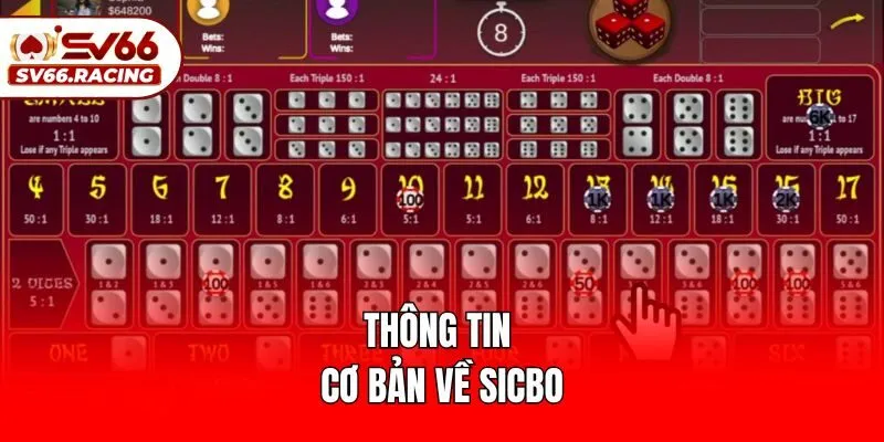 Hướng Dẫn Cách Chơi Sicbo Chuẩn Cao Thủ Tại SV66 2 Thông tin cơ bản về Sicbo